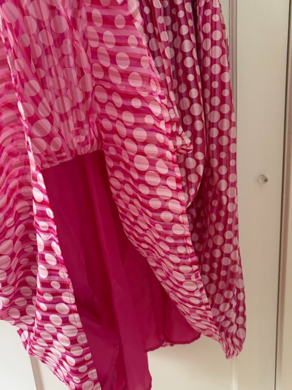 Signature by Robbie Bee pink and white polka dot dress Size 24 Lined - Picture 7 of 11